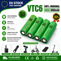 VTC6 18650 Li-Ionen-Akku 3000mAh 3,7V 30A mit hoher Entladungsrate – 10er-Pack, EU-Lagerbestand, schneller Versand für Taschenlampen, Spielzeug, Elektrowerkzeuge