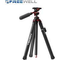 Freewell Portable 1.5M Travel Tripod 360° Degree Ball Multifunction Carbon Fiber Stand Max Load 5KG for DSLR Camera Smartphone