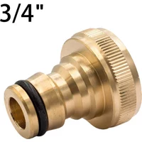Brass Tap 3/4 Female 1/2 Quick Connector Washing Machine Garden Water Hose Quick Connect Adapter 25mm Universal Parts
