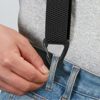 Heavy Duty Work Suspenders with 4 Gripper Clasps Anti-slip Elastic Pants Braces 3.8cm Wide Elegant X-Type Suspenders