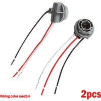 2Pcs 1157 12V Car Bulb Holder Lamp Socket Adapter LED Light Wiring Connector Brake Light Plastic Car Accessories