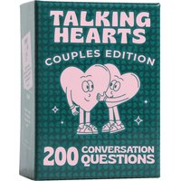 Bview Art Talking Hearts Conversation Cards - Couples Card Game for Date Nights & Travel Adventures 200 Questions