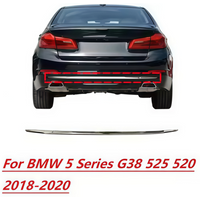 Rear Bumper Decorative Chrome Strip For BMW 5 Series G30 G38 525 528 530 540 2018-2020