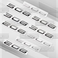 Car Badges For Peugeot 208 308 508 New Style Rear Trunk Emblem Metal 3D Stickers Body Decals Lettering Decor Styling