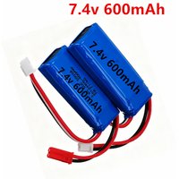 2S 7.4v 601844 Battery for WLtoys K969 K979 K989 K999 P929 P939 7.4V 600mAh Lipo Battery and USB Charger RC Car Parts accessory