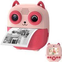 Camera Instant Print with Thermale Printer, Digital Selfie Camera with Rolls Print Paper, 5 Monochrome Colors