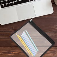 6Pcs Transparent PVC Zipper Pouch Set Clear Makeup Bags Waterproof Storage Organizer Small Pencil Case Toiletry