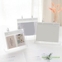 Multi-purpose Desktop Standing Photo Album 4/5/6inch Clear LOMO Photo Holder Postcards Display Rack Mini Poster Frame