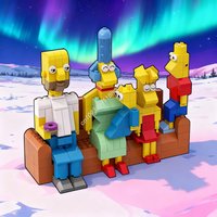 271pcs MOC The Simpsons Classic Model Building Blocks Assemble Architecture Toy DIY Creative Festival Gifts Idea Education