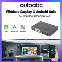 Neue Drahtlose CarPlay Android Auto interface Decoder Box Spiegel Link Für Volvo S60 S80 XC60 V60 V40 OEM Auto Multimedia Bildschirm