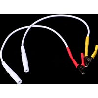 1PC Alligator Electronic Acupuncture 2mm Pin Type Cable Tens / Ems tieline Alligator Clip Cable Wire Electrode For SDZ-II