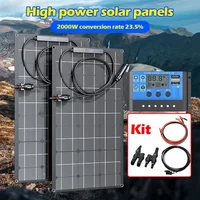 Power Your Home, Off-Grid Life or Camping | Expandable 500W-2000W 18V/36V Solar Panel Kit with High-Efficiency Modules