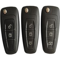 Car Key Shell Case New 2/3 Buttons For Ford Focus Fiesta 2013 Fob Case with HU101 Blade Flip Folding Remote Key Shell Fob Case