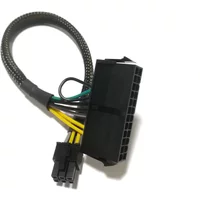 ATX PSU Standard 24Pin to 6P Power Supply Adapter Converter Cable For Dell 6 PIN 7050 7080 3669 3050 5050 3668 Series Mainboard