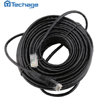 Techage RJ45 10M 20M 30M 50M cat5 Ethernet Network Cable Patch Outdoor Waterproof LAN Cable Wires For CCTV POE IP Camera System