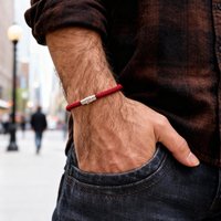 Handmade Weaven Grade A String Bracelet Man Magnetic Buckle Milan Rope Wrap Chain Braslet Cycling Street Cool Homme Accessories