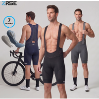 ZRSE 7H Men's Cycling Bib Shorts Italy Padded Breathable Fabric Male Bicycle Clothing MTB Road Bike Spring Summer Riding Comfort