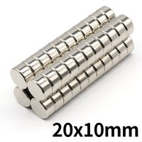 20x10mm Round Super Strong Neodymium Magnet N35 Powerful Magnetic NdfeB Permanent Refrigerator Magnet imanes DIY