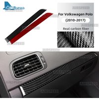Soft Carbon Fiber Sticker For Volkswagen VW Polo MK5 6R 6C 2010 2011 2012 2013 2014 2015 2016 2017 Car Co-Pilot Passenger Strip