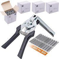 Farm Hog Ring Plier Tool M Clips Staples Chicken Hamster Bird Rabbit Mesh Cage Wire Fencing Caged Clamp Poultry Animal Supplies