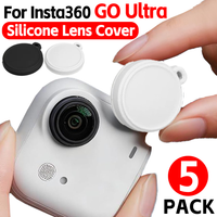 1-5pcs Soft Silicone Lens Protective Cover for Insta 360 Go Ultra Anti-Scratch Dust-proof Lens Protective Cap Camera Accessories