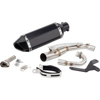 Slip-On für Honda Monkey 125 2019 2020 2021 2022 2023 Motorrad-Auspuff mit Verbindungsrohr