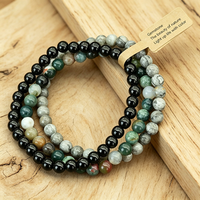 Affordable 3Pcs Per Set Beaded Bracelet Unisex 6mm Tiger Eyes Lava Sodalite Charm Braslet Perfect Gift For Lovers 2 Size Options