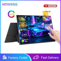 16" 2K 120Hz OLED Gaming Portable Monitor 100% DCI-P3 Touchscreen Display TypeC HDMI For PC Switch Laptop Mac Phone PS5 Xbox
