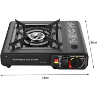 Camping Stove Strongly Compatible Mini Camping Cooker Burner Energy Saving Alloy Cassette Stove Camping Supply