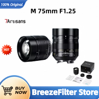 7Artisans 75mm F1.25 II Full Frame Manual Focus Lens For Leica M Mount