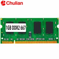 Laptop Memory memoriam ddr2 DDR2 667MHz 1GB SO-DIMM RAM 204Pin 1.8v PC2-5300 Non-ECC Unbuffered For Intel CPU Or AMD CPU