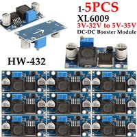 1-5PCS XL6009 Boost Converter DC-DC 15W 5-32V to 5-50V Step Up Adjustable Power Supply Module LM2577 Step-up Module