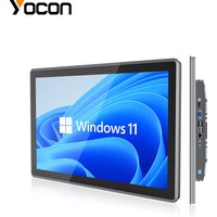 18.5 Inch Embedded Touch Screen Computer All In One PC Industrial Panel PC RS232 COM USB LAN WIFI