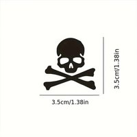 AliExpress NONE Vehicle Mirror Car Motorcycle Fixed Gear Skeleton Stickers Skull Crossbones Auto Window Mirror Decal Mountain Bicycle Decals