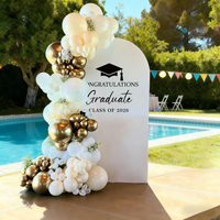 2026 Graduation Decorations Congratulations Class of 2026 White Arch Cover Backdrop for Congrats Grad Party Supplies