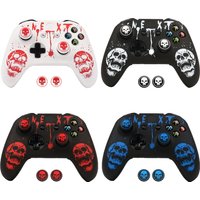 Soft Silicone Case Skin with Non-Fade Print & 2 Bonus Caps For Xbox One X Joystick Protective Sleeve For Xbox One S Accessories
