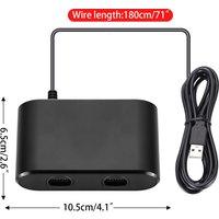 USB Adapter Converter for Nintend 64 for N64 Controller Adapter 2 Ports Gaming Converter for Switch PC Window