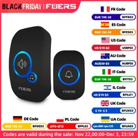 Fuers M557 Drahtlose Türklingel 433 MHz Home Willkommen Intelligente Türklingel 150 m lange drahtlose Entfernung 32 Songs Home Willkommen Türklingel