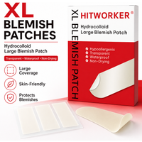 3PCS Large Rectangular Hydrocolloid Acne Patches – Extra Large Coverage & Strong Concealing