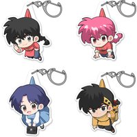 Anime Ranma 2/1 Nibun no Ichi Figures Ranma Tendou Akane Acrylic Key Chains Q Version Cute Cartoon Bag Accessories Fans Gifts