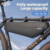 CXWXC Full Waterproof Bicycle Triangle Bag Bike Frame Front Tube Bag Cycling Bag Battery Pannier Packing Pouch Accessories