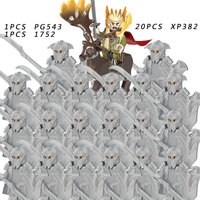 Medieval War Knight Mini Lord Of Elf Army Dwarf soldier shield Building Blocks Figures Set Kids Toys Gift