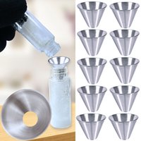 Wide Mouthed Small Funnel Stainless Steel for Perfume and Superfine Powder Protein Spice Sugar Dispense, Mini Funnel in Kitchen