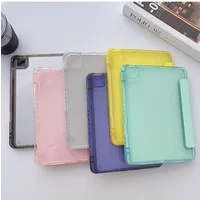 For iPad Air 3 4 5 6 7 8 9th 10th Generation Case Pro 2024 M4 Mini 10.5 10.9 10.2 11 inch Shockproof Clear Hard Stand Cover