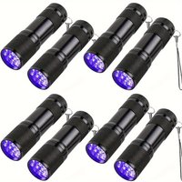395nm UV Flashlight 9/12LED UV Gel Curing Light Ultraviolet Light Blacklight Detector for Pet Urine Scorpion Jewellry Inspection