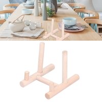 Beech Wood Beech Display Stand Sturdy Lightweight Wooden Plate Holder 4.33x3.54x3.74 in Handicraft Rack Desktop Ornament