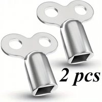 2Pcs/Set 5×5mm Square Radiator Exhaust Valve Key Zinc Alloy EU Standard Thread Heating Bleed Tool