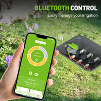 RainPoint 4-Zone Bluetooth Irrigation Controller Precision Water Management With 4 DC Valves Manual Watering System Schedules