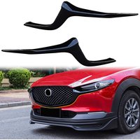Fits for Mazda CX-30 CX30 2020-2024 Glossy Black Front Grille Inserts Cover Molding Trim Car-Styling Exterior Parts Accessories