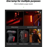 AliExpress X-TIGER X-Tiger Bicycle Smart Tail Light Rechargeable LED Laser Line Cycling Taillight With Brake Sensor Cycling Accessories